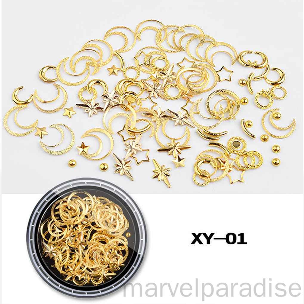 [Hàng mới về] Miếng dán trang trí móng nghệ thuật 3 chiều lấp lánh thời trang DIY