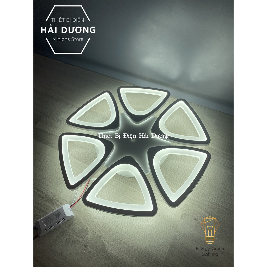 Đèn LED Ốp Trần Decor Mâm Tam Giác OT-060, Mâm Đuôi Cáo OT-062, Mâm Lá OT-068 - 3 Chế Độ Ánh Sáng - Tăng Giảm Ánh Sáng