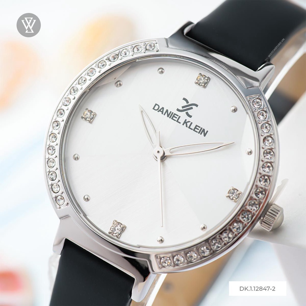 Đồng Hồ Quartz Nữ Daniel Klein WATCHSTORE DK.1.12847-2 Mặt Kính Khoáng 35mm, Dây Da, Vỏ Thép Không Gỉ