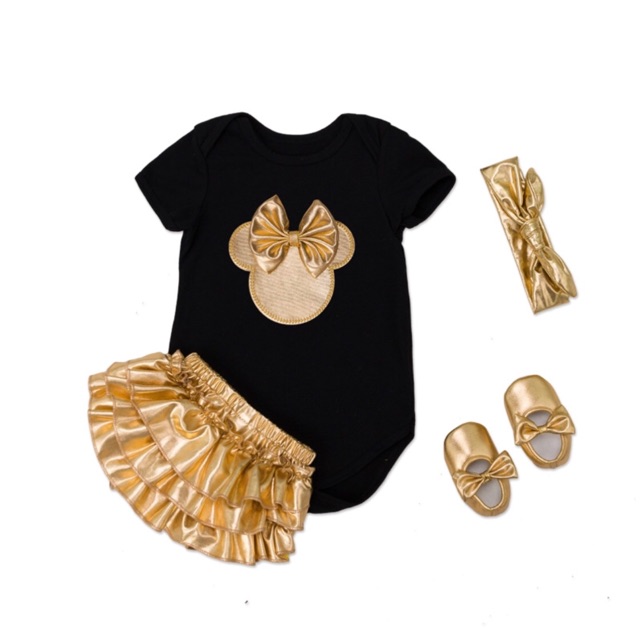 Set 4 món bộ Micky bé gái