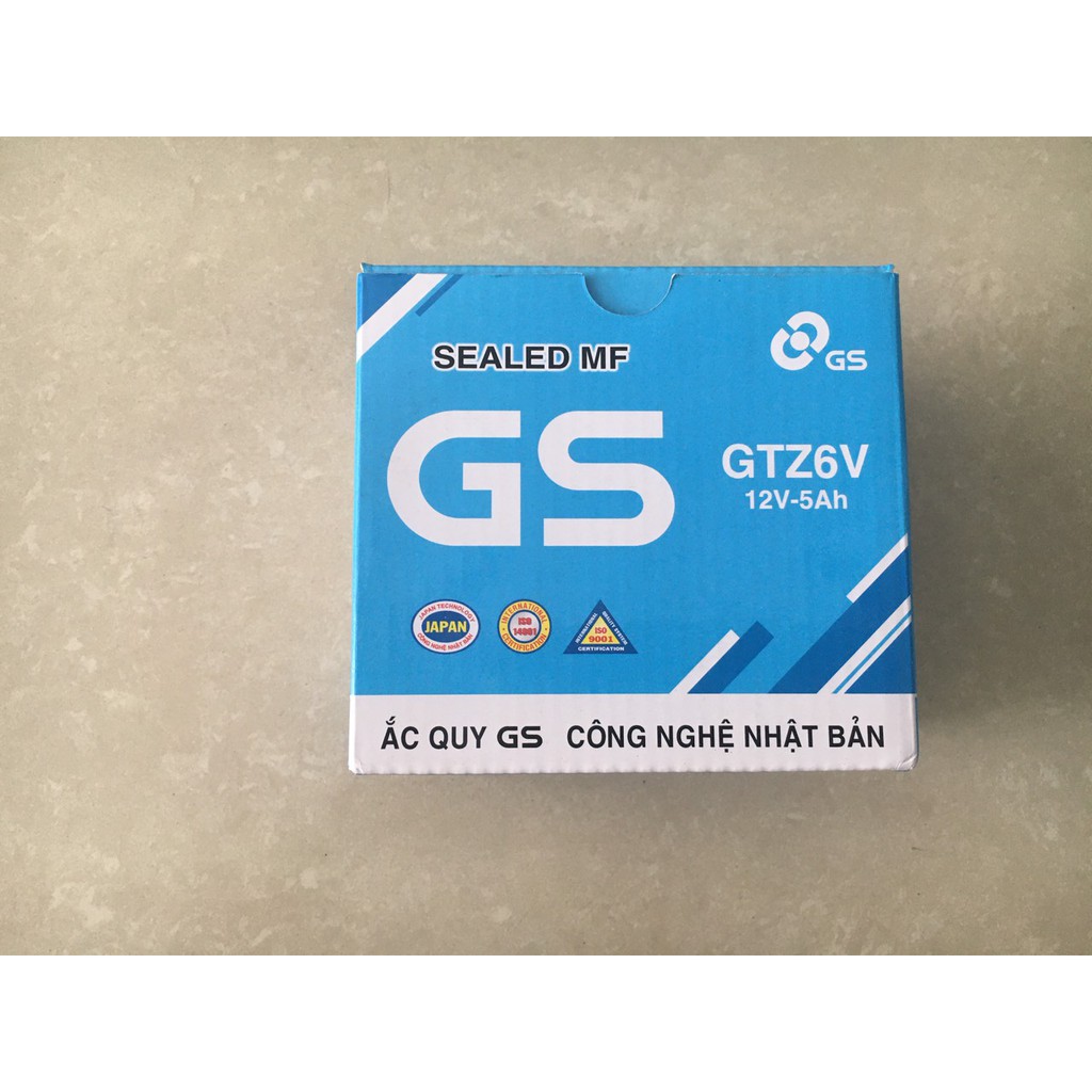 Bình ắc uy khô GS- GTZ6V ( dùng cho xe Airblade, Click, Vison, Sh, SH mode, PCX, Janus...)