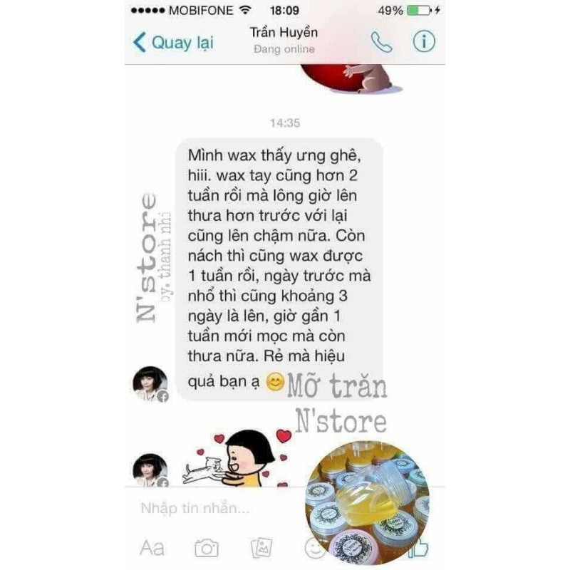 Mỡ trăn Nstore by thanh nhi _75g [ Chính hãng],mỡ trăng nguyên chất triệt lông | BigBuy360 - bigbuy360.vn