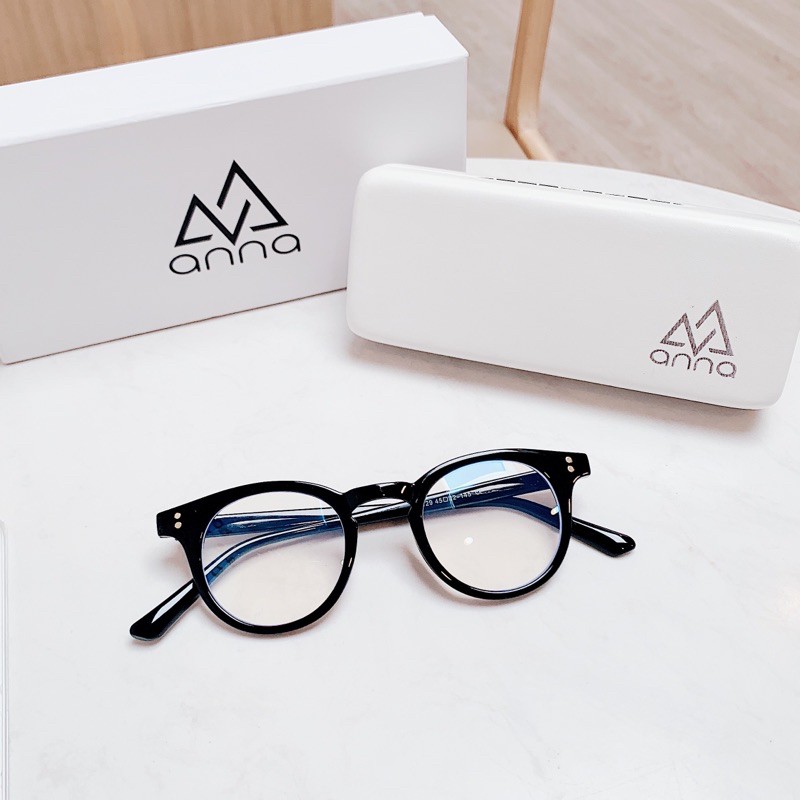 Gọng kính mắt thời trang nam nữ ANNA dáng tròn cá tính chất liệu nhựa dẻo A00251 | BigBuy360 - bigbuy360.vn