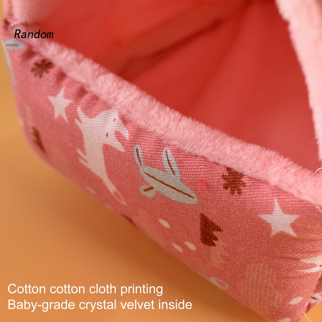 Nhà giữ ấm cho chuột hamster/ sóc tùy chọn họa tiết và màu sắc