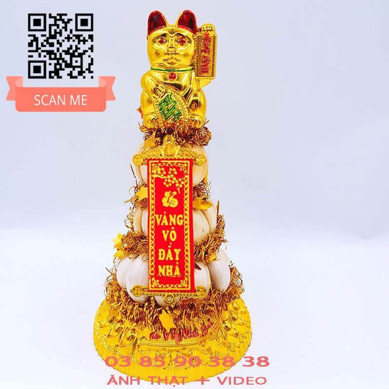 Tháp Tỏi Thần Tài - Bông Tỏi Thần Tài 3 Tầng Tép VỢ CHỒNG TÔI | BigBuy360 - bigbuy360.vn