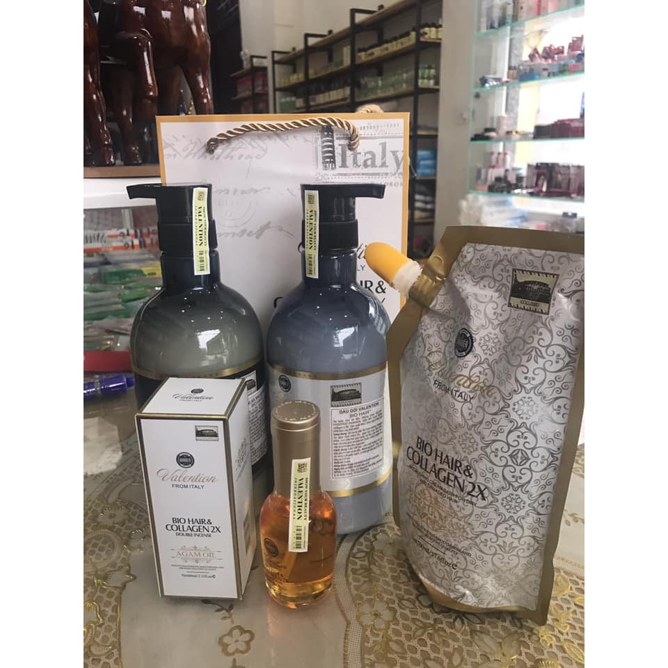 TINH DẦU VALENTION BIO HAIR COLLAGEN 2X 60ML | BigBuy360 - bigbuy360.vn