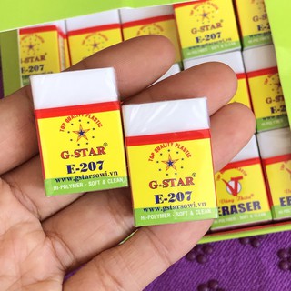 Combo 2 gôm tẩy g-star 207 trắng 🎁 gôm tẩy bút chì g-star