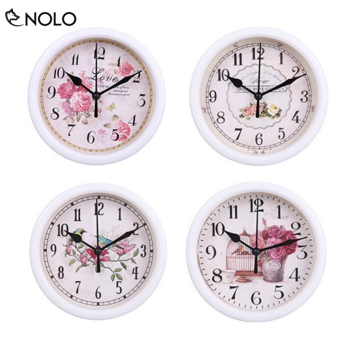 Đồng Hồ Treo Tường Treo Tủ Model TT02 Đường Kính 15cm Chất Liệu Nhựa ABS Nguồn Pin AA