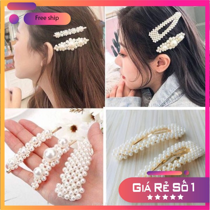 Kẹp Tóc Hàn Quốc Đính Hột Đính Đá Cho Cô Nàng Quý Phái - Kẹp Tóc Nữ  Sang Trọng Nhiều Mẫu Mã