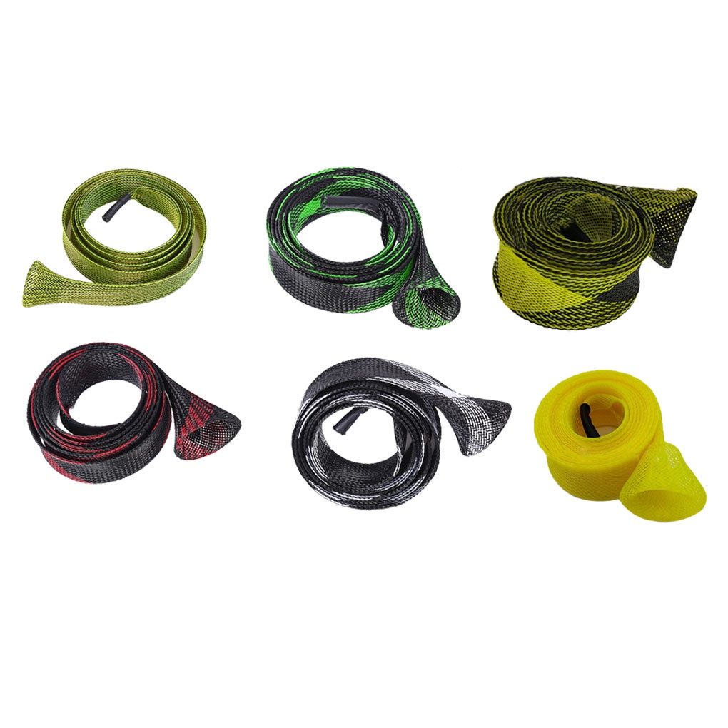 [GLOBAL] 35mm 170cm Expanable Fishing Tools Braided Mesh Wrap Casting Fishing Rod Sleeve Cover Pole Glover Protector Bag