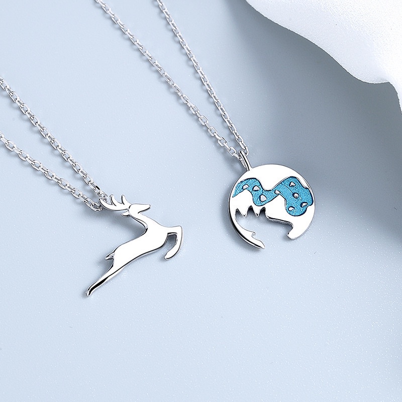 Vòng cổ Mặt Hình Hươu Thời Trang Cho Cặp Đôi