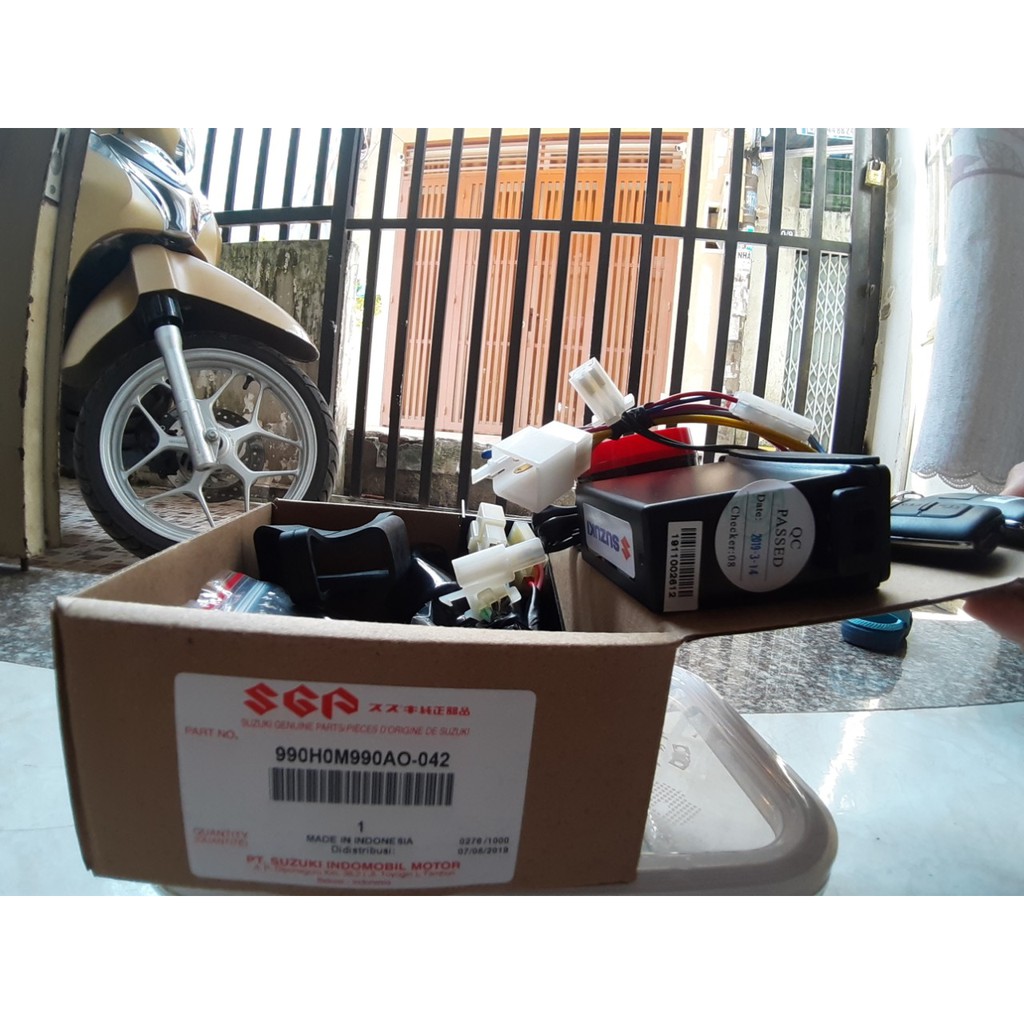 Khóa chống trộm và chống cướp Suzuki nk từ Indonesia (bảo hành 3 tháng,bao đổi trả, lắp được tất cả các xe máy)