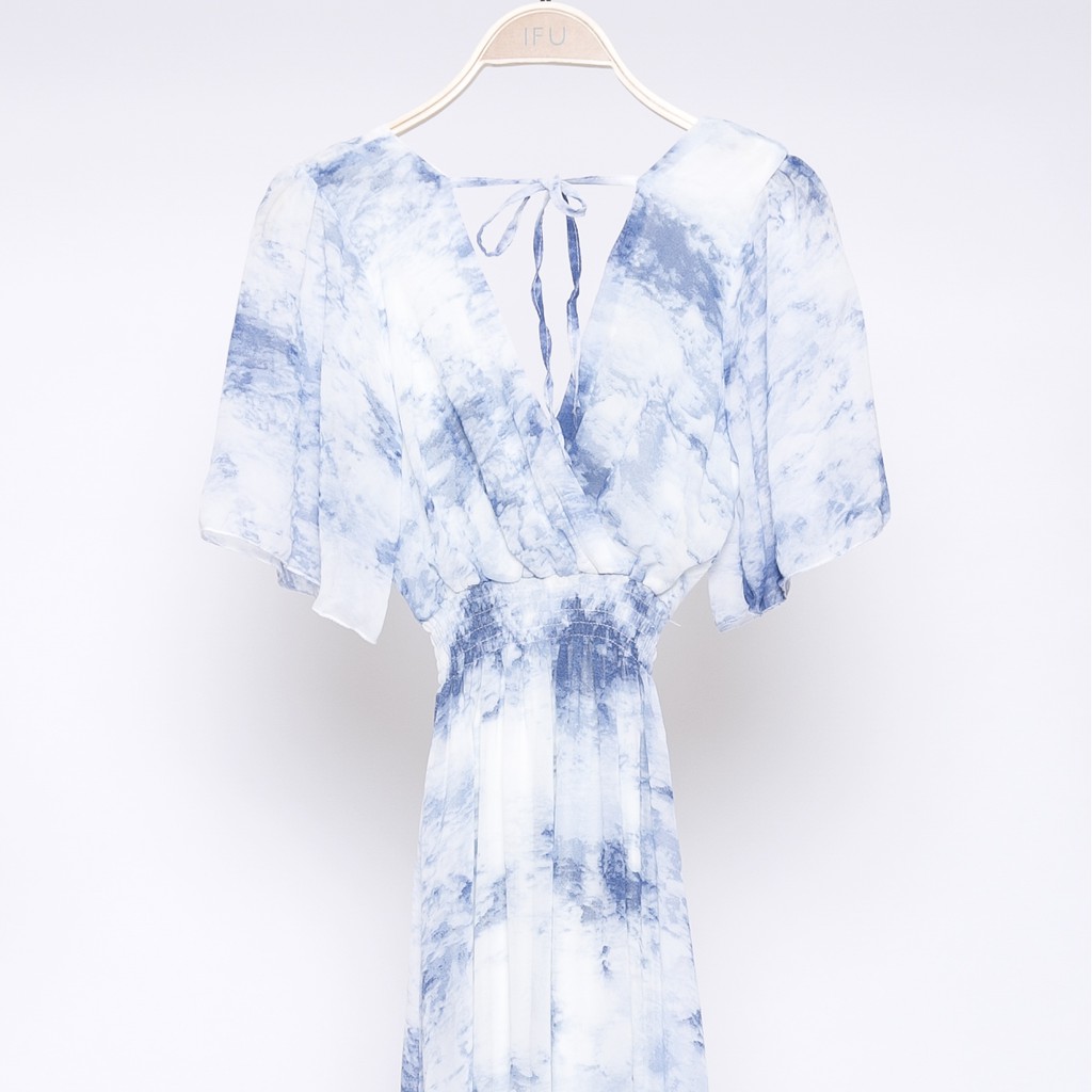 Đầm maxi voan loang màu IFU 2451 | BigBuy360 - bigbuy360.vn