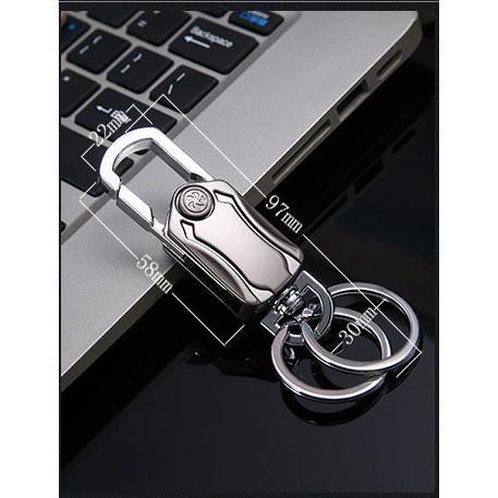 Móc khóa Spinner,móc chìa khóa inox con quay cho ô tô, xe máy cao cấp,mở bia đa năng Phụ kiện ô tô, con quay hồi chuyển