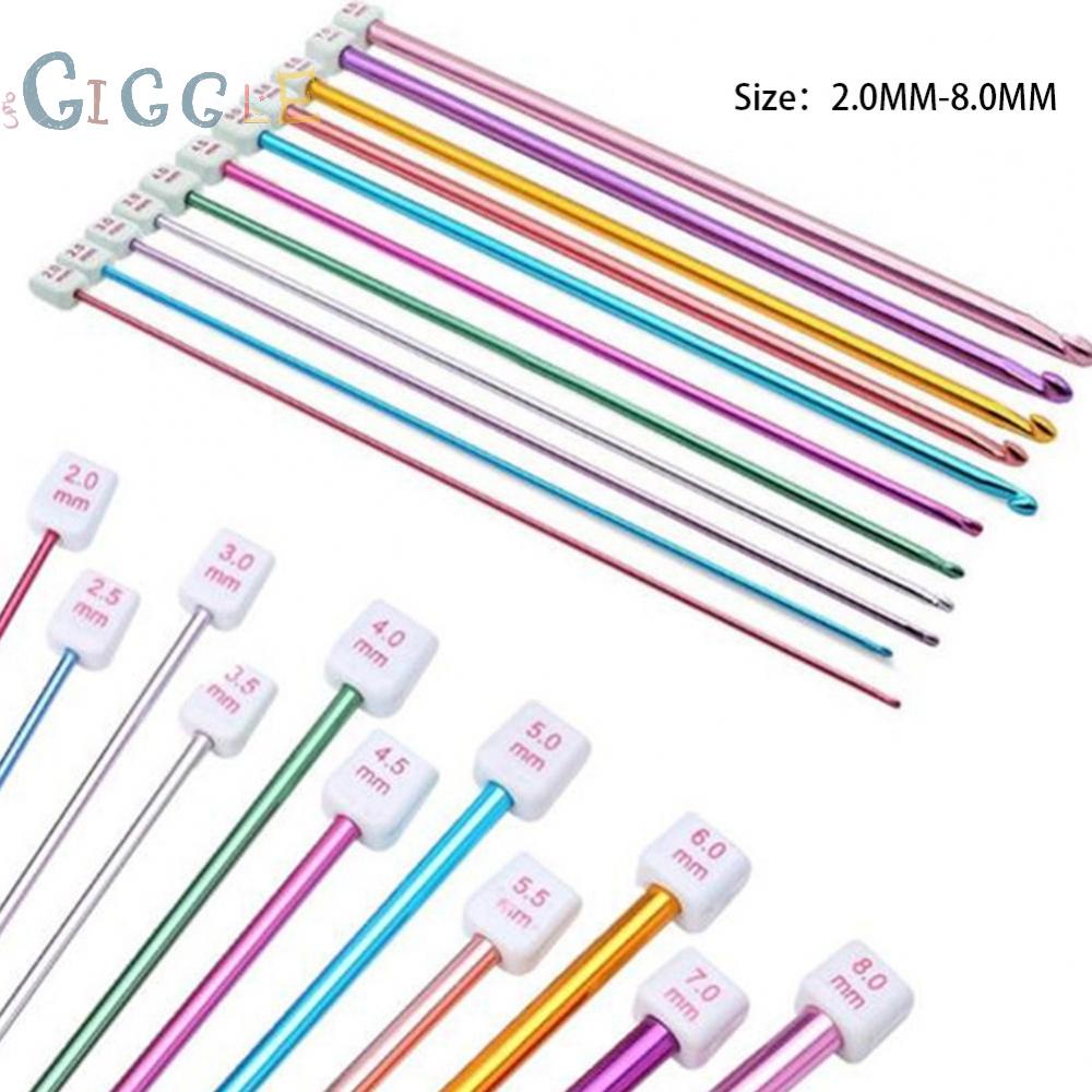 Crochet Hooks 2MM-8MM Afghan Knitting Long Tunisian Needles 10.6\"inch