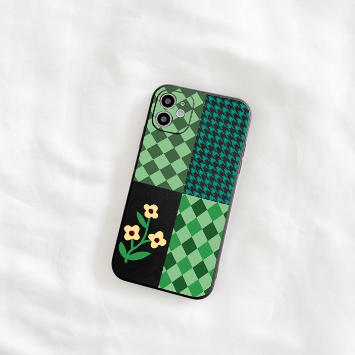 Ốp lưng iphone Caro 3 Bông hoa ốp lưng cạnh vuông 6/6s/6splus/7plus/8/8plus/x/xs/11/12/pro/max/plus/promax/13promax e192