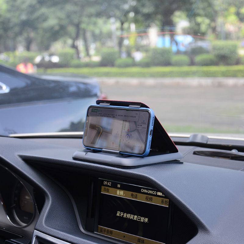 Giá Đỡ Điện Thoại Bằng Cao Su Chống Trượt Gắn Bảng Điều Khiển Xe Hơi