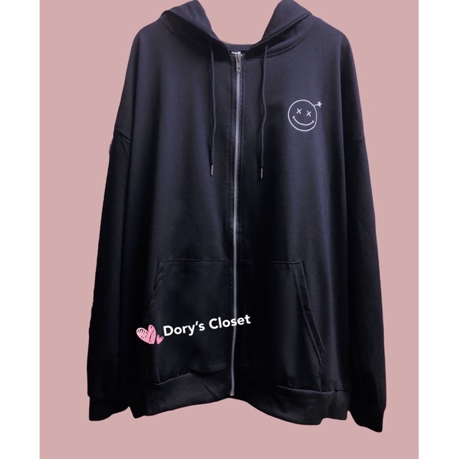 [Có sẵn] Áo khoác hoodie mỏng dáng rộng style Hàn cá tính nhà Dory