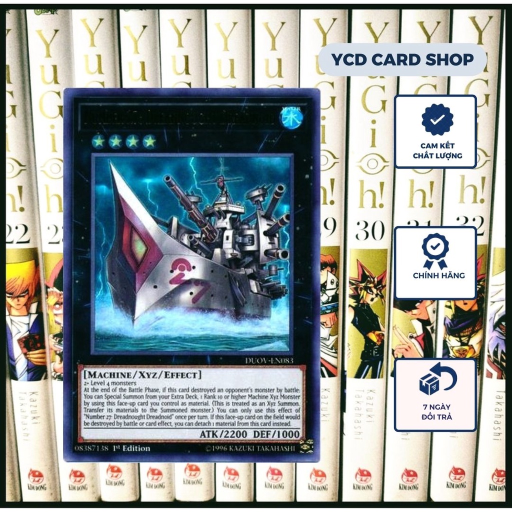 Thẻ bài yugioh chính hãng Number 27: Dreadnought Dreadnoid – Ultra Rare