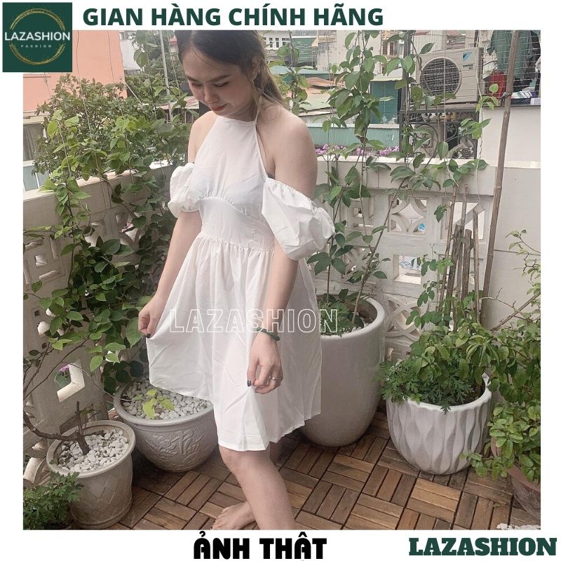 Đầm babydoll công chúa cổ yếm kiểu dáng ulzzang vintage tiểu thư bánh bèo dễ thương , váy dự tiệc -LAZASHION | WebRaoVat - webraovat.net.vn