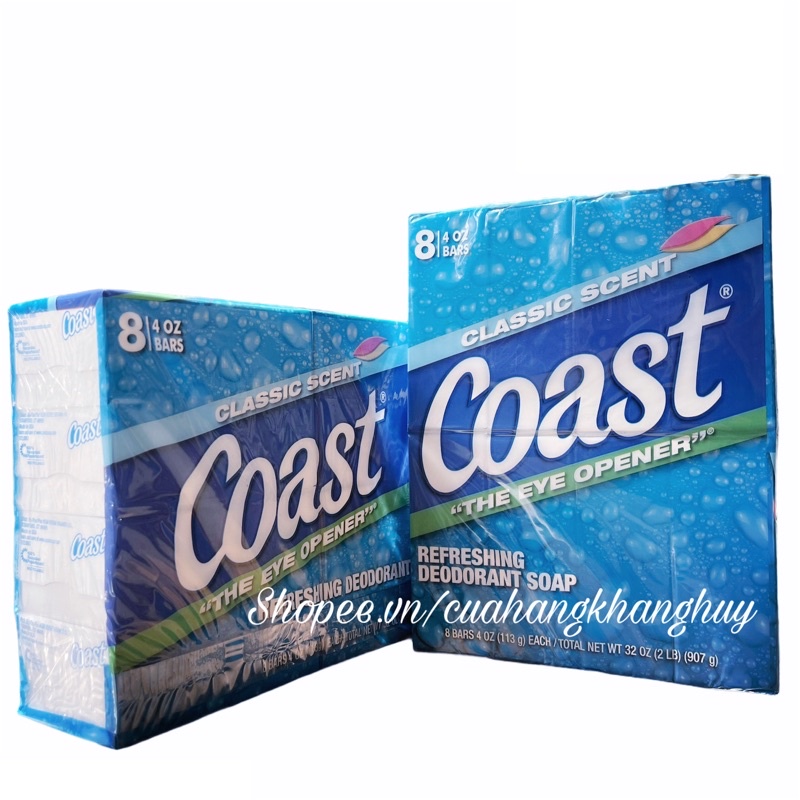 Xà bông cục nguyên lốc COAST Classic Scent (8 cục x 113 g)