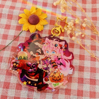 Keyring Black House 2 Mặt Halloween Day & Movie Date