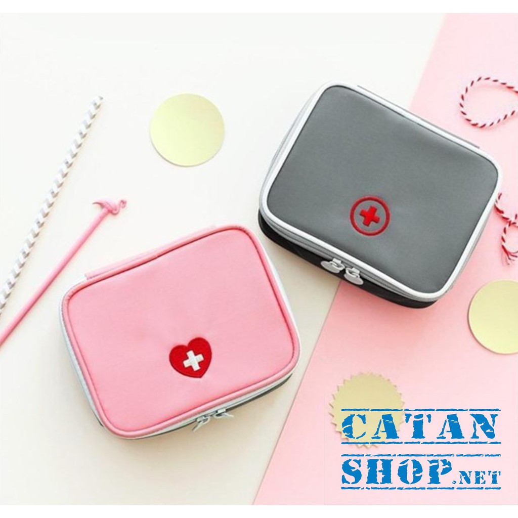 Túi Y Tế Du Lịch Catan chống thấm nhỏ gọn, túi đựng thuốc tây, kim chỉ, túi cứu thương tiện dụng Bag in Bag