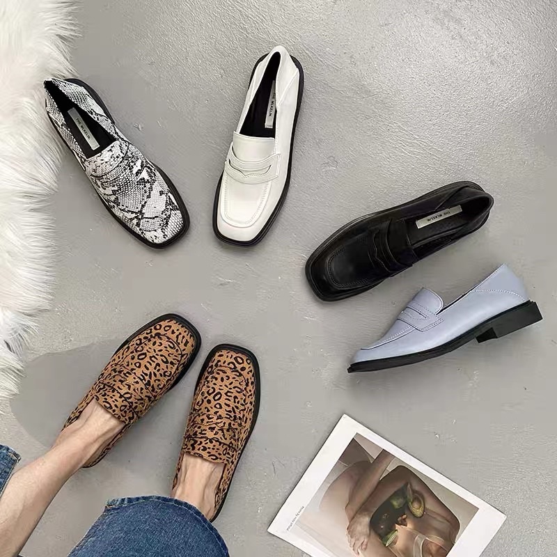 Giày loafer đạp gót kiểu Hàn Quốc mẫu mới 2021
