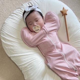 Quấn nhộng trẻ sơ sinh manny nhộng chũn cho bé túi ngủ cotton chính hãng