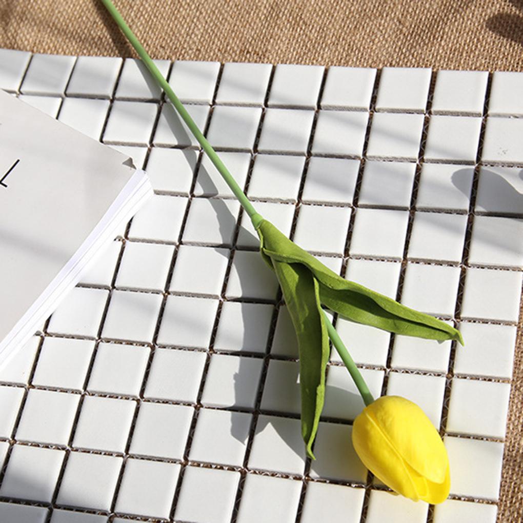 Bộ 5 Bông Hoa Tulip Nhân Tạo Chất Liệu PU Dùng Để Trang Trí Tiệc Cưới
