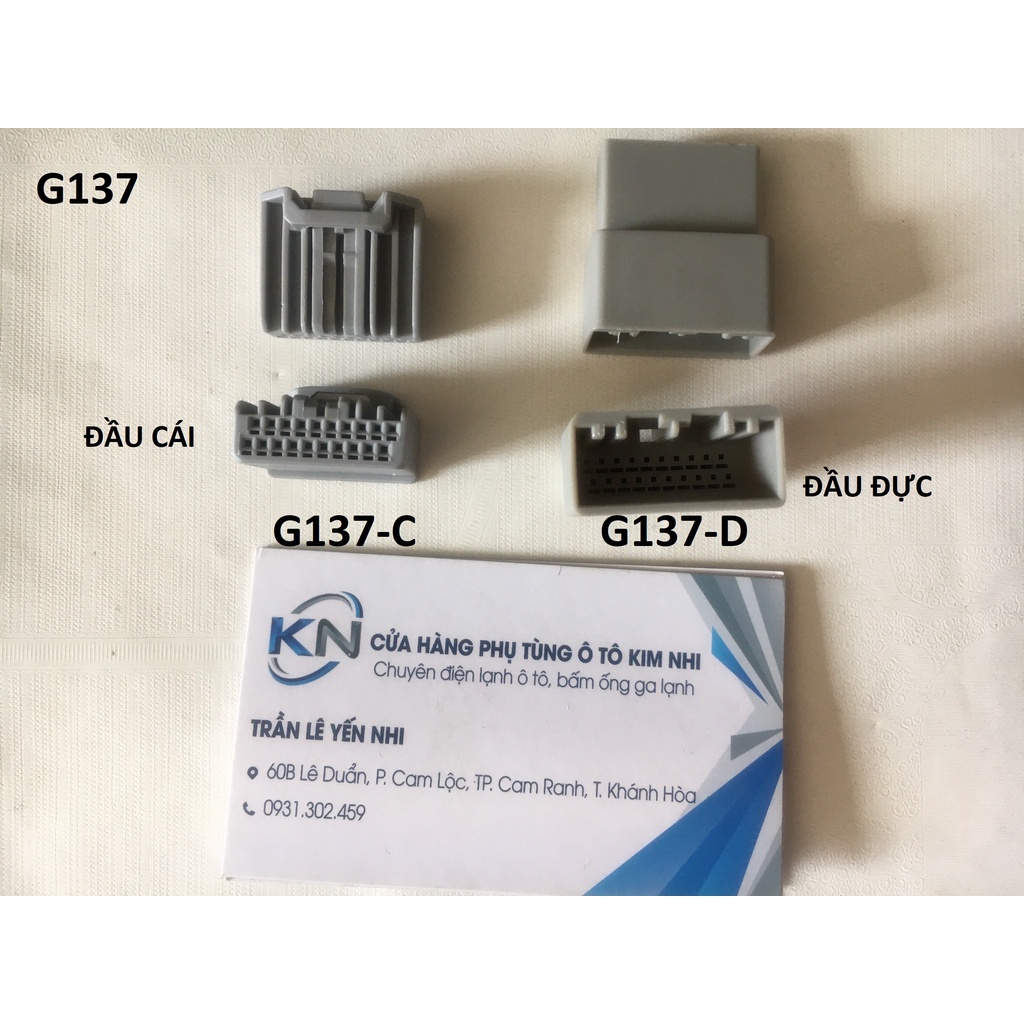 G137-Giắc cắm âm thanh 20P màu xám (có kèm cos)