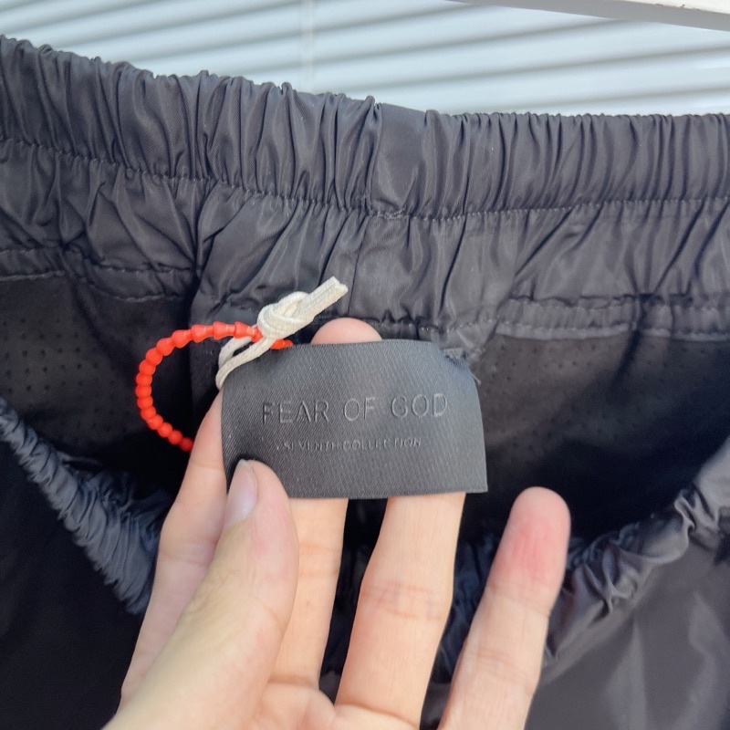 ⚡️[Mirror Quality] - Quần short FEAR OF GOD Black Nylon Track Shorts Seventh Collection, quần short FOG