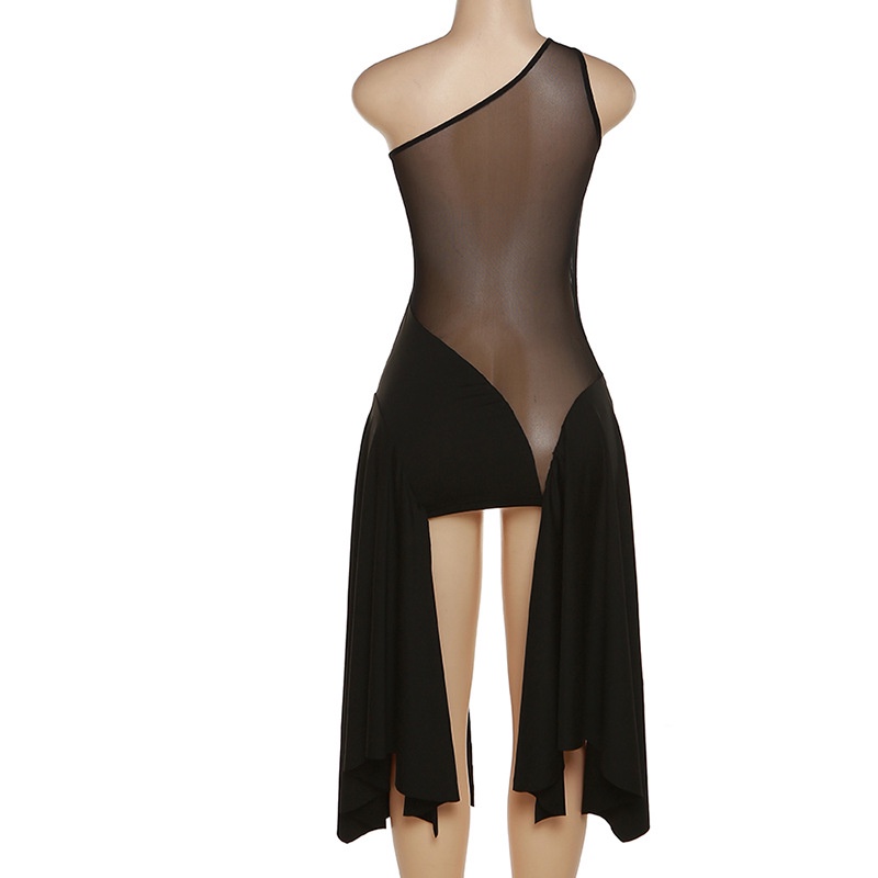 Đầm Sát Nách Phối Lưới Thiết Kế Quyến Rũ Cho Phái Nữ