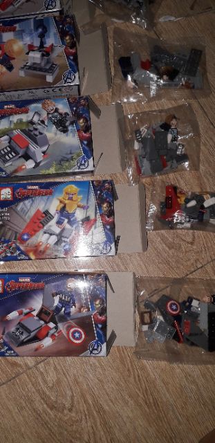 Sét 12 hộp lắp ráp LegoSuper Heroes mars 1164 máy bay chiến đấu