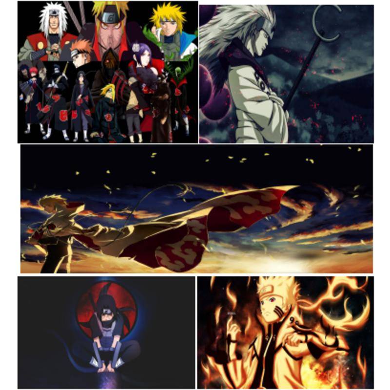 Tranh vải treo tường trang trí nội thất hình anime Naruto độc đáo