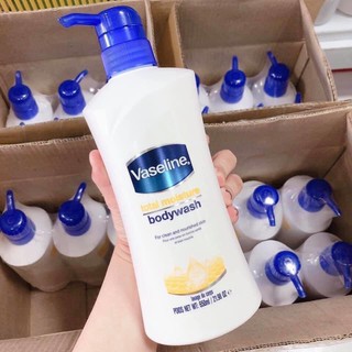 Sữa Tắm Vaseline Total Moisture Bodywash 650ml - Hàng Mỹ