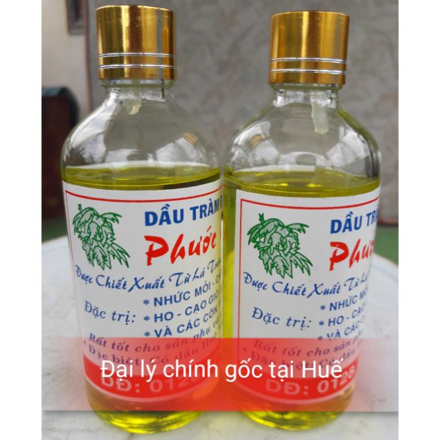 Dầu tràm Huế thương hiệu Phước Quảng (100ml, có nhỏ giọt)