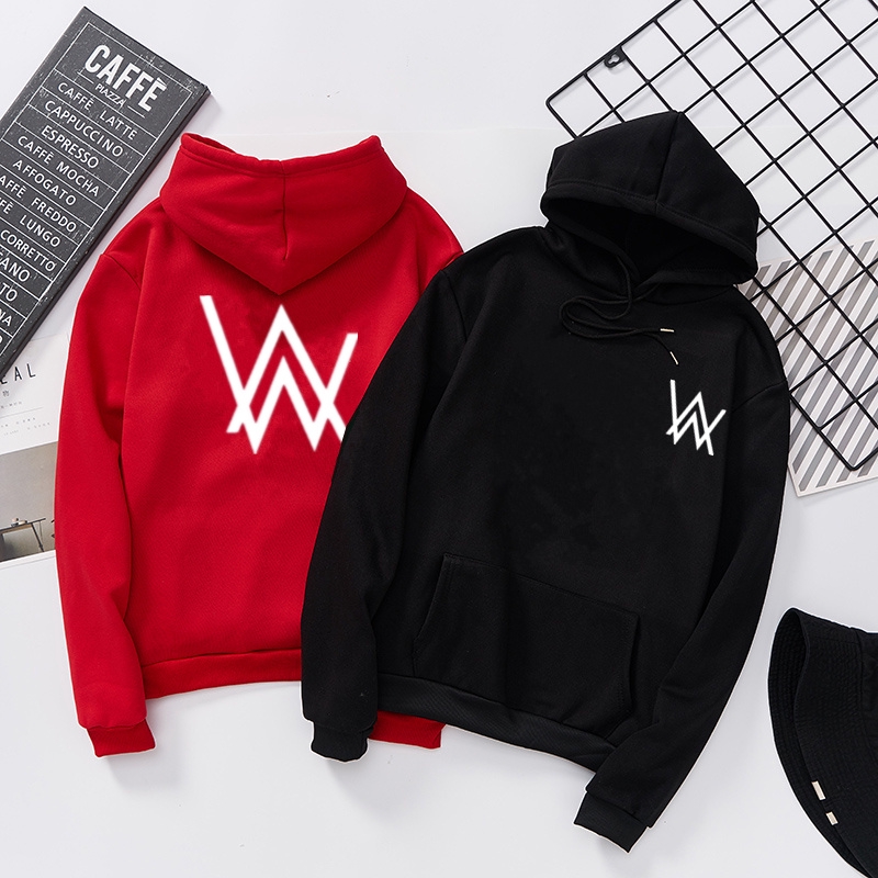 Áo Hoodie Dáng Rộng In Chữ Alan Walker Cá Tính Cho Nữ