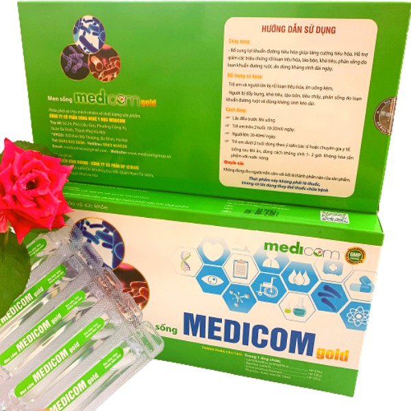 [ Chính hãng ] [ Mua 6 hộp tặng 6 hộp ], Men sống medicom GOLD, men sống tươi, hộp lớn 10ml x 20 ống, cho bé biếng ăn | BigBuy360 - bigbuy360.vn