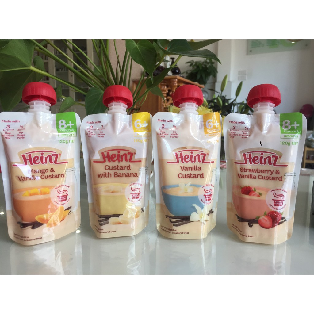 Váng sữa Heinz Custard cho bé 120g của Úc