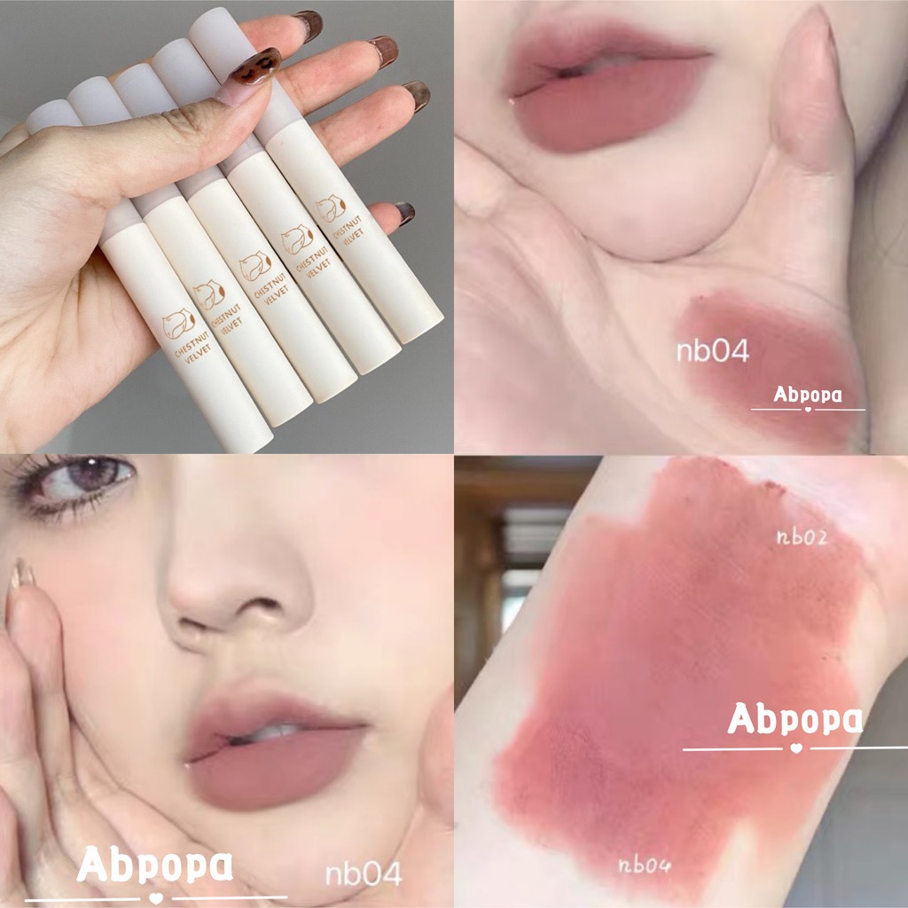 (Hàng Mới Về) Son Môi Trang Điểm Màu Sắc Thời Trang Thương Hiệu Herorange