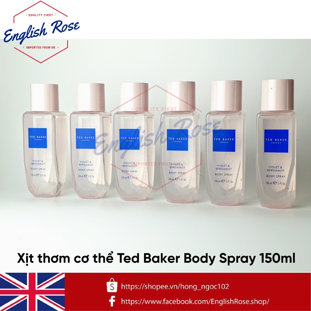 Xịt thơm cơ thể Ted Baker body spray 150ml