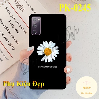 Ốp lưng SamSung Galaxy S20 FE viền đen in hình Hoa Cúc Daisy