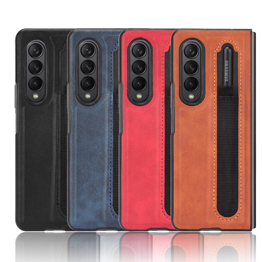 Bao da máy tính bảng chống va đập có ngăn đựng bút thời trang cho Samsung Galaxy Z Fold 3 F9260