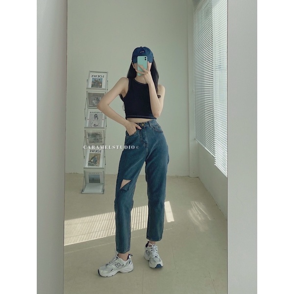 Áo thun gân viền chỉ