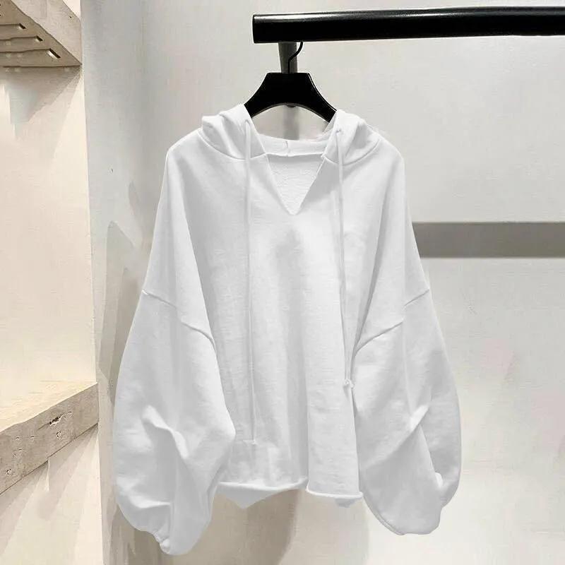 Áo Hoodie Dài Tay Vải Mỏng Thời Trang Mùa Thu Dành Cho Nữ