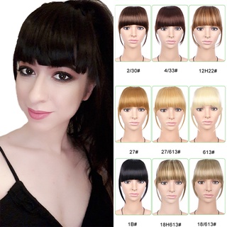 Tóc giả WIGSIN ngắn mái ngang nhuộm màu trơn thời trang phong cách cho nữ