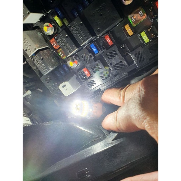 Bóng LED DRL 2 chế độ có Canbus T20 W21/5W dùng cho Vinfast Fadil, Mazda 3, Corolla Cross..