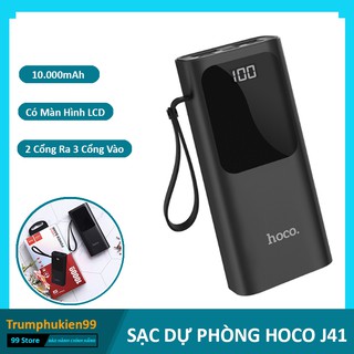 Sạc Dự Phòng Hoco J41 10000mah Có Màn Hình LCD