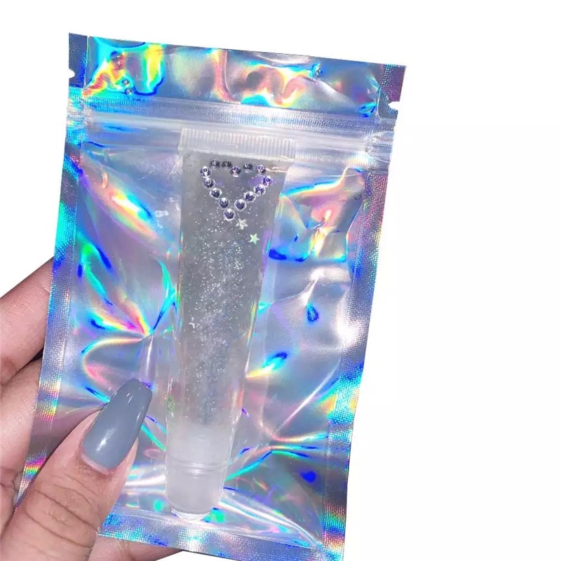 Túi Zip Mini màu Laser chất liệu nhôm